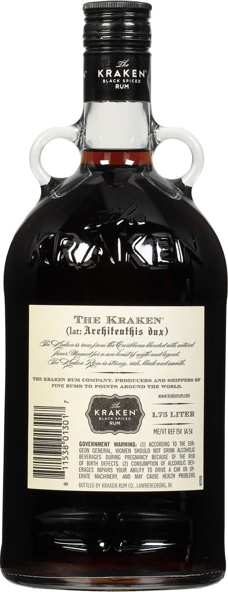 slide 2 of 9, The Kraken Black Spiced Rum 1.75 l, 1.75 liter