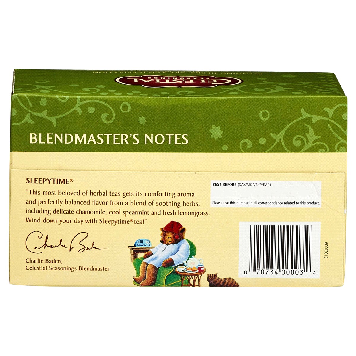 slide 3 of 3, Celestial Seasonings Sleepytime Caffeine Free Herbal Tea 20 Tea Bags - 20 ct, 20 ct; 0.05 oz