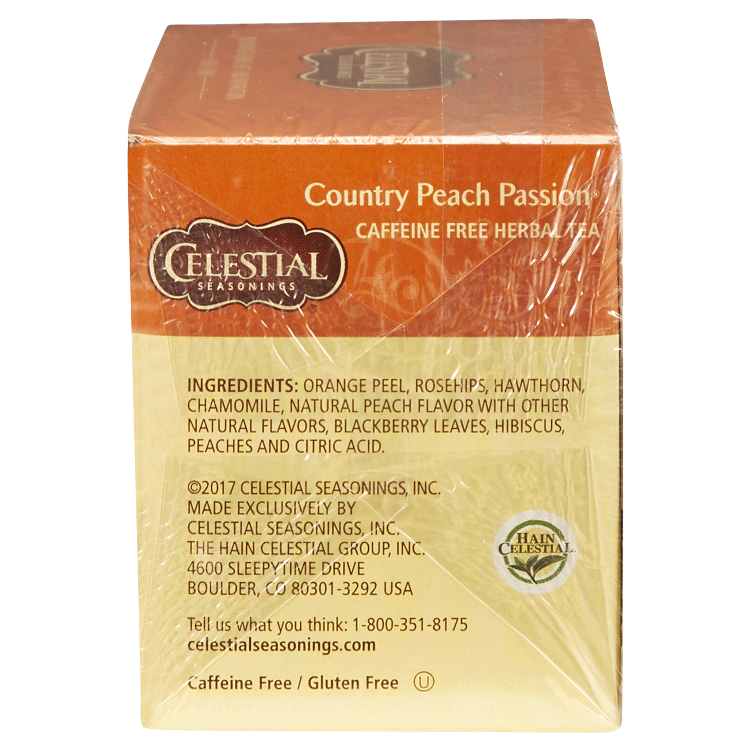 slide 2 of 2, Celestial Seasonings Caffeine Free Country Peach Passion Herbal Tea 20 Tea Bags, 20 ct