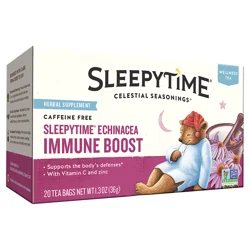 Celestial Seasonings Sleepytime Echinacea Immune Boost Herbal Supplement Tea Bags 20 ct Box