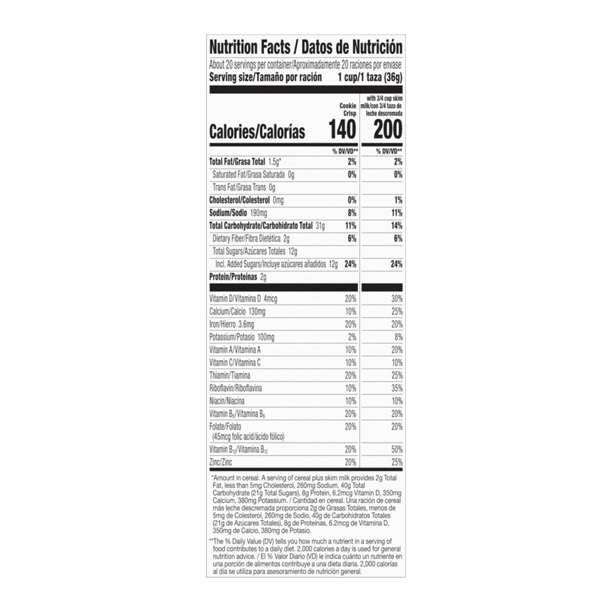 slide 6 of 13, Cookie Crisp Breakfast Cereal, Chocolate Chip Cookie Taste, Made With Whole Grain, Giant Size, 26.3 oz, 26.3 oz