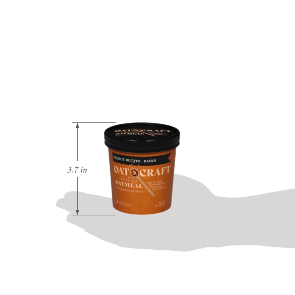 slide 9 of 15, Oatcraft Peanut Butter Raisin Oatmeal - 2 OZ, 2 oz