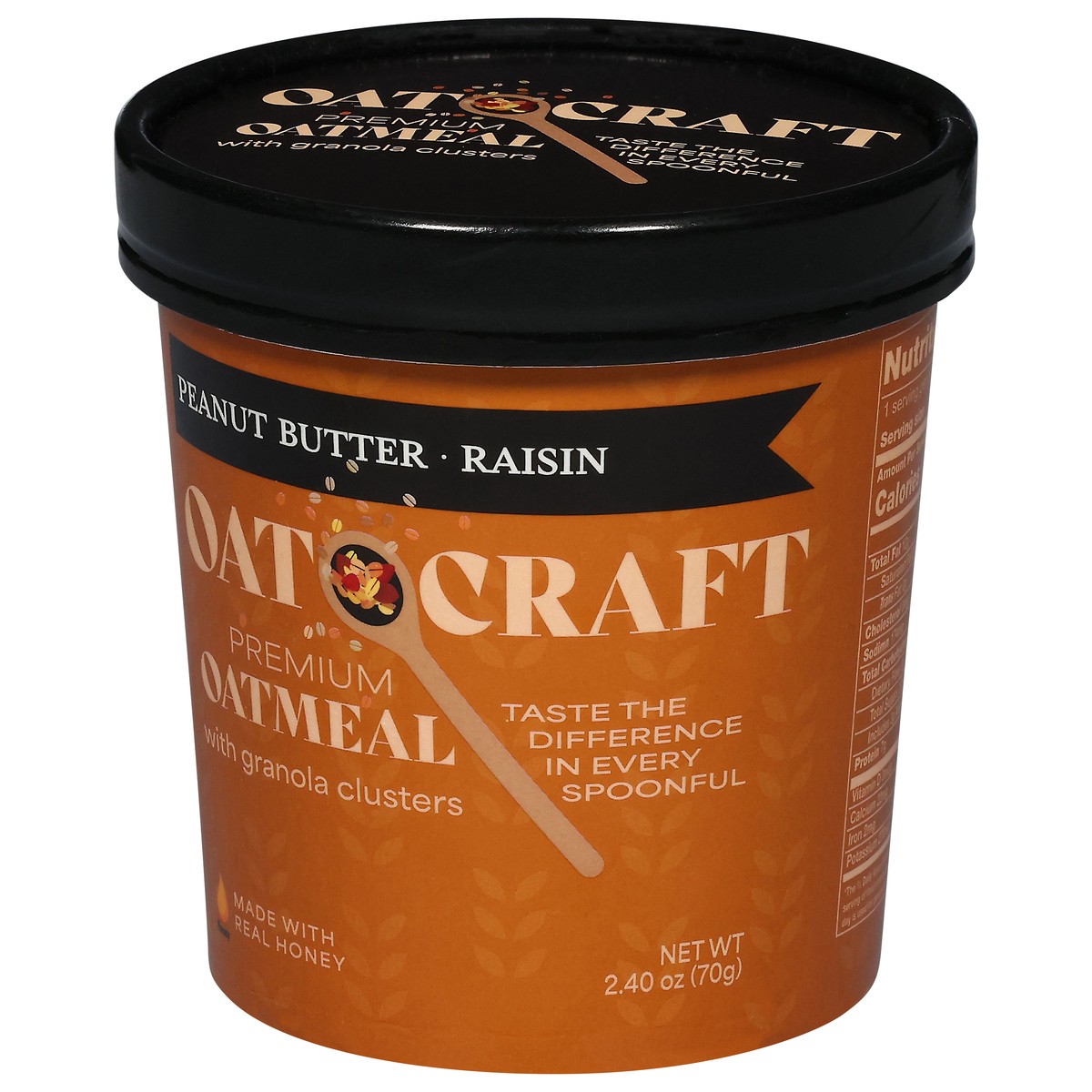 slide 10 of 15, Oatcraft Peanut Butter Raisin Oatmeal - 2 OZ, 2 oz