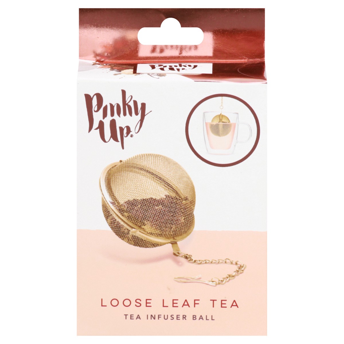 slide 1 of 9, Pinky Up Tea Infuser Ball 1 ea, 1 ct