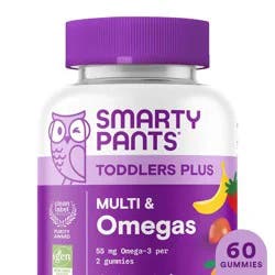 SmartyPants Toddlers Plus Grape, Orange, & Strawberry Banana Multi & Omegas 60 Gummies