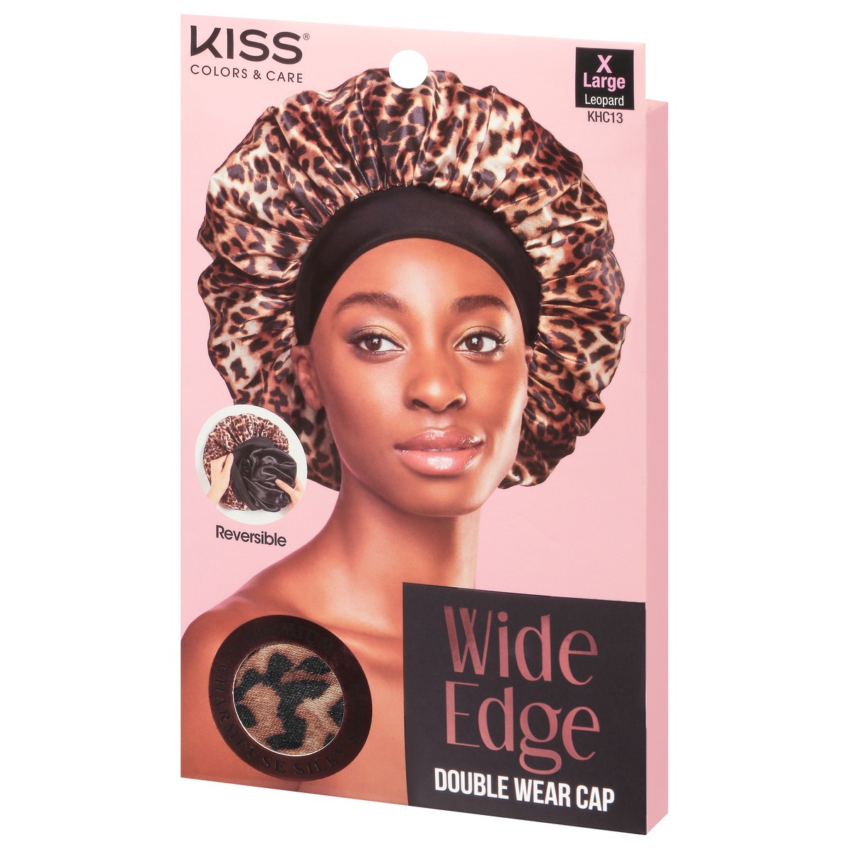 slide 5 of 12, Kiss Colors & Care Leopard Wide Edge Double Wear Cap X Large 1 ea, 1 cnt