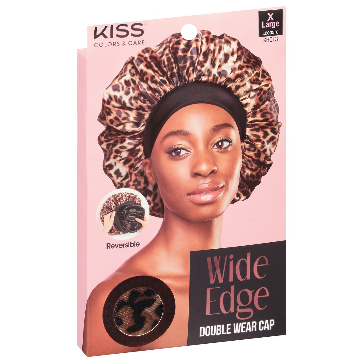slide 10 of 12, Kiss Colors & Care Leopard Wide Edge Double Wear Cap X Large 1 ea, 1 cnt