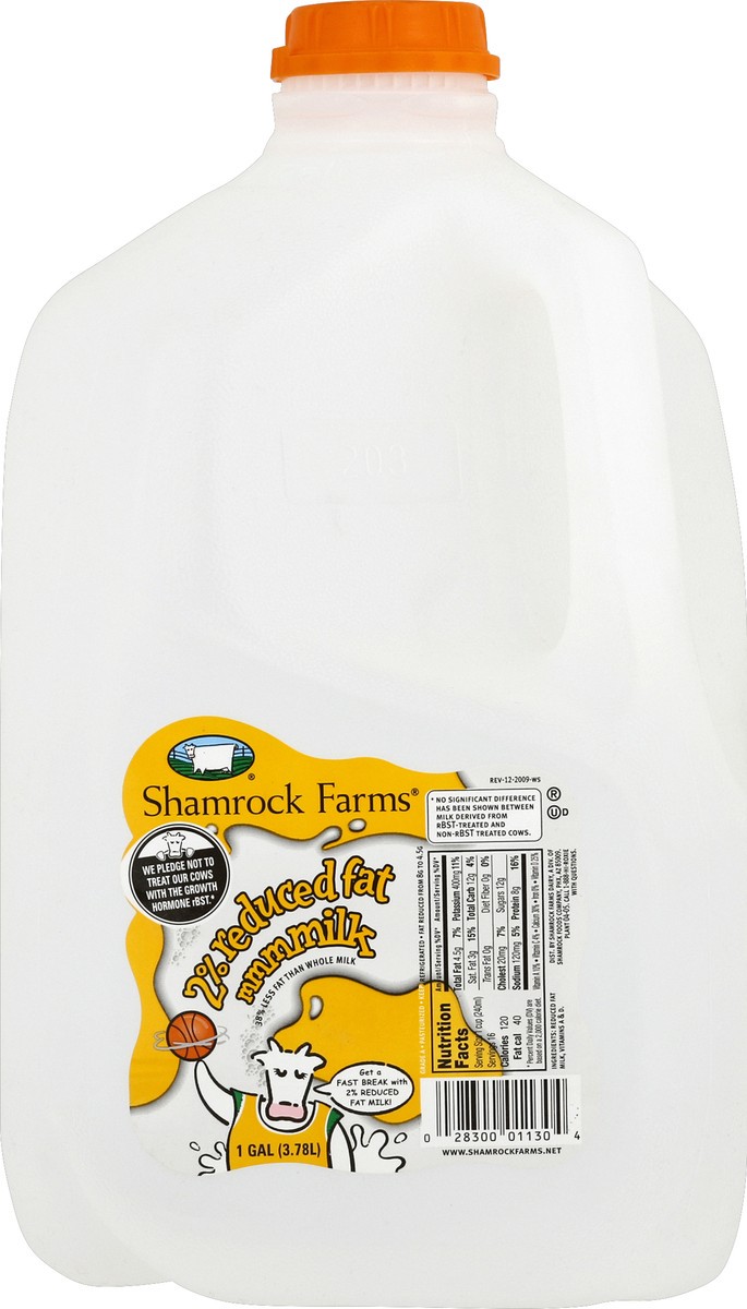 slide 4 of 6, Shamrock Farms 2% Reduced Fat Milk - 1 Gal, 1 gal