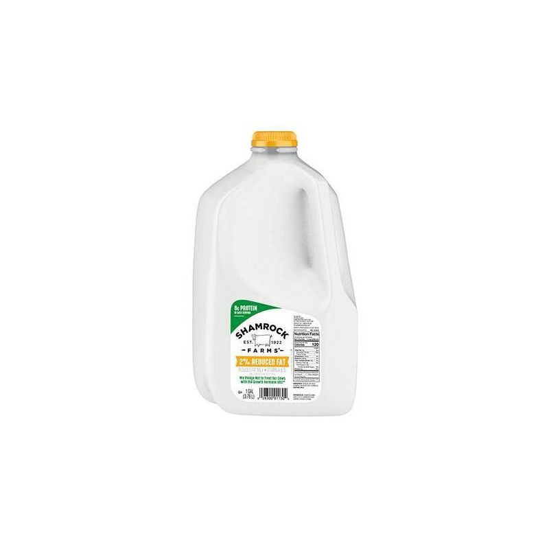 slide 1 of 6, Shamrock Farms 2% Reduced Fat Milk - 1 Gal, 1 gal