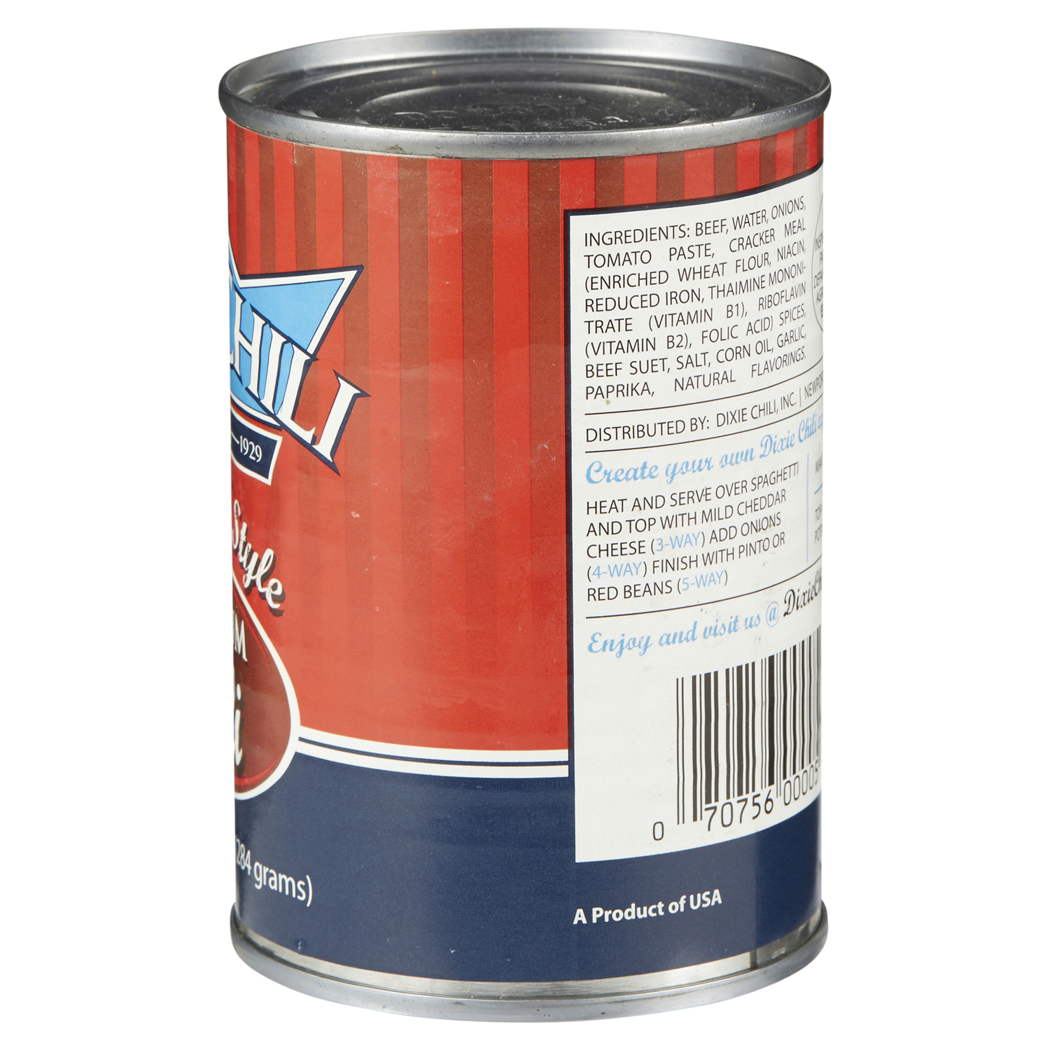 slide 3 of 5, Dixie Cincinnati Style Chili - 10 oz, 10 oz