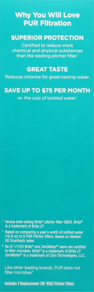 slide 3 of 4, Pur Plus Pitcher Filter 3 ea, 3 ct