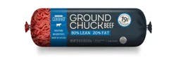 Our Certified 80% Lean / 20% Fat, Ground Chuck Beef Roll, 2 lb.