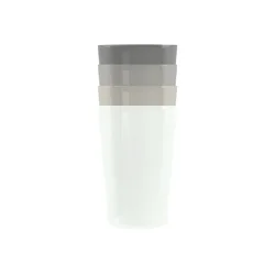 Set Of 4 Polypropylene Tumblers, 18 Oz