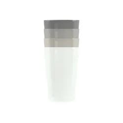 Set Of 4 Polypropylene Tumblers, 18 Oz