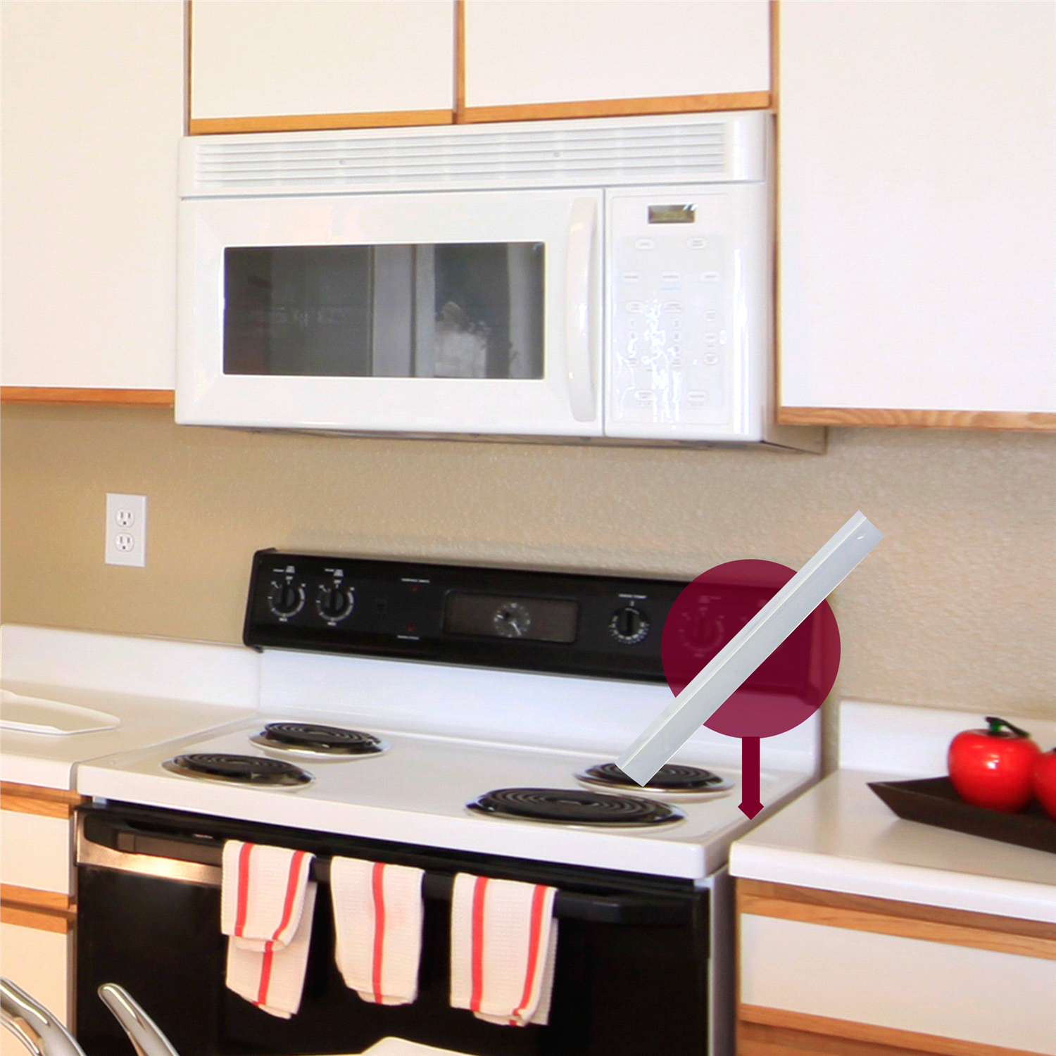 slide 4 of 4, RangeKleen Range Kleen Silicone Kleen Seam Assorted Colors White, Black or Clear, 1 ct