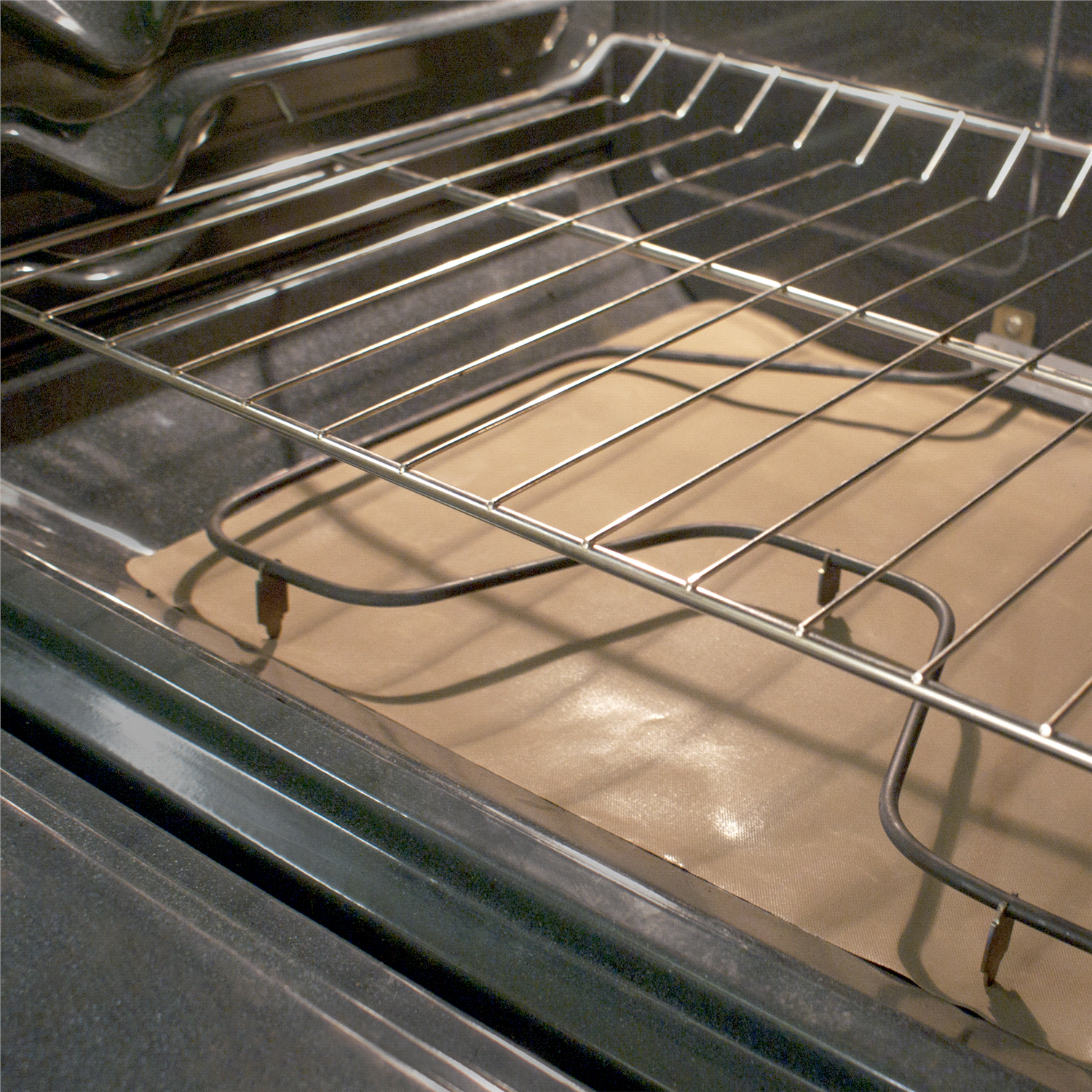slide 3 of 3, RangeKleen 16.3"x 23" Nonstick Oven Liner Bronze, 1 ct