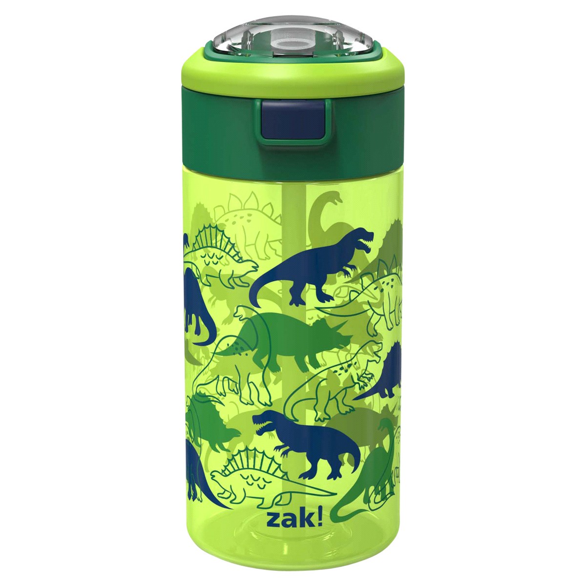 slide 1 of 1, Zak! Designs Zak Genesis Dino Camo Flex Sip Bottle, 1 ct
