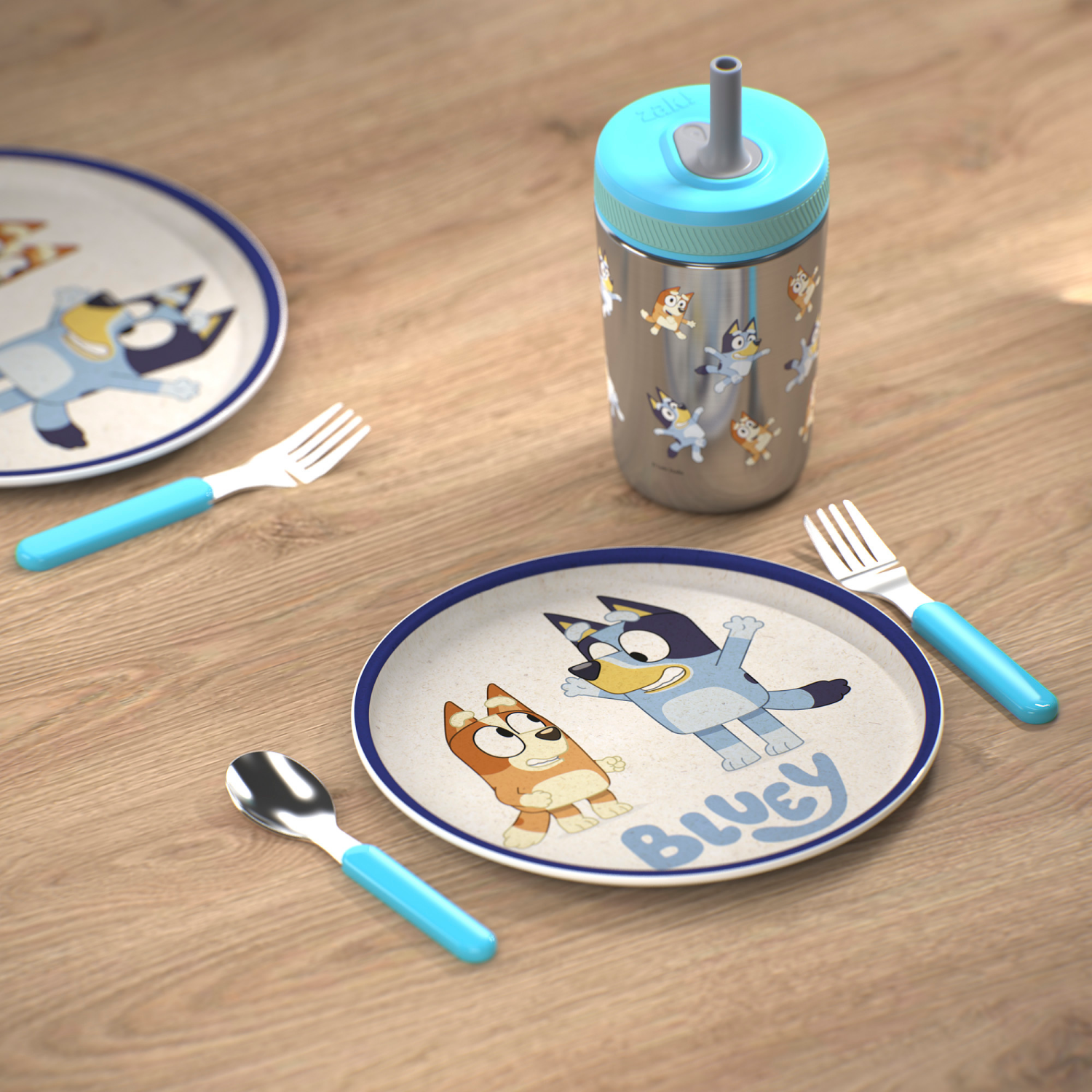 slide 2 of 2, Zak Bamboo Fiber Plate Bluey, 1 ct