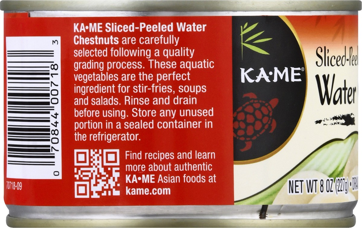 slide 7 of 9, Ka-Me Sliced Water Chestnut, 8 oz