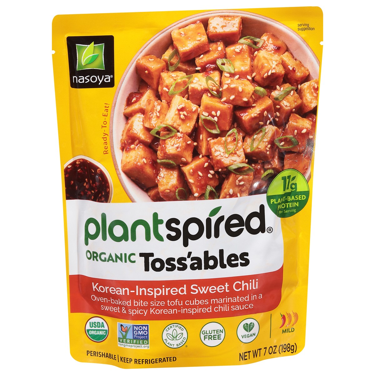 slide 9 of 9, Nasoya Toss'ables, Organic, Korean-Inspired Sweet Chili, 7 oz
