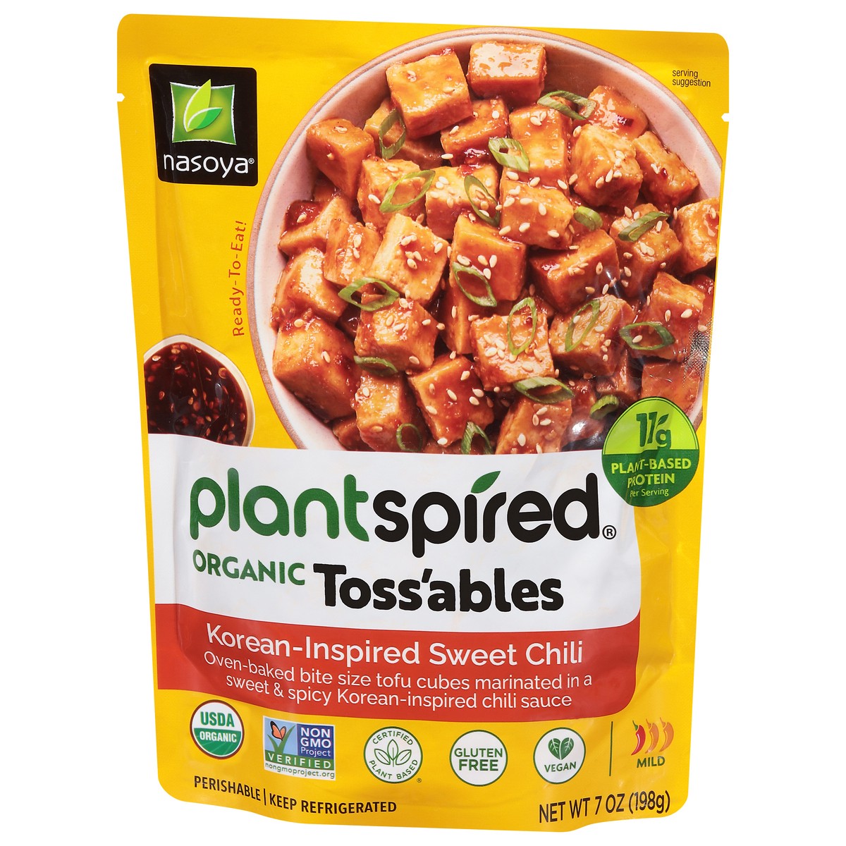 slide 4 of 9, Nasoya Toss'ables, Organic, Korean-Inspired Sweet Chili, 7 oz