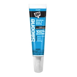 DAP Kitchen & Bath 100% Silicone Rubber Sealant - Clear