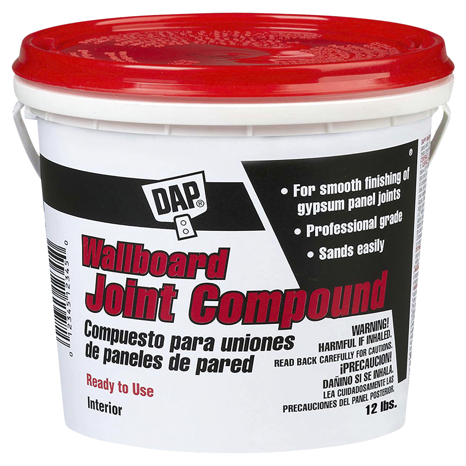 slide 1 of 2, DAP Wallboard Joint Compound - Ready to Use Tub, White, 3 lb