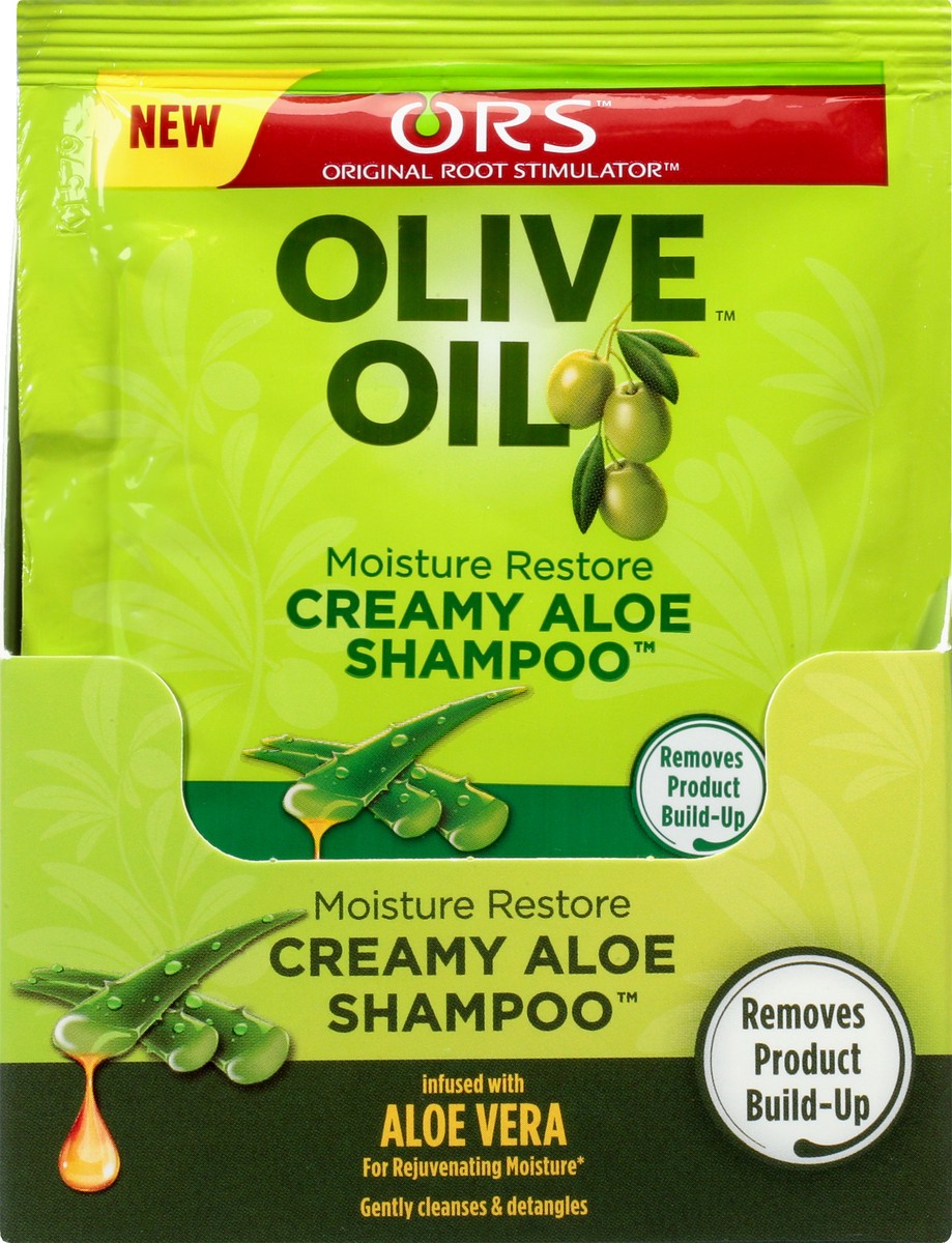 slide 3 of 11, Ors Olive Oil Aloe Shampoo Packet, 1.75 oz