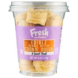 Fresh from Meijer Edible Peanut Butter Cup Cookie Dough 6 oz