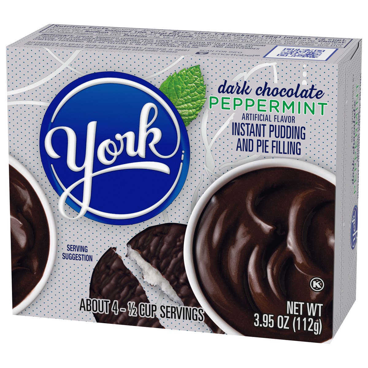 slide 9 of 9, York Chocolate Dark Chocolate Peppermint Instant Pudding, 3.56 oz