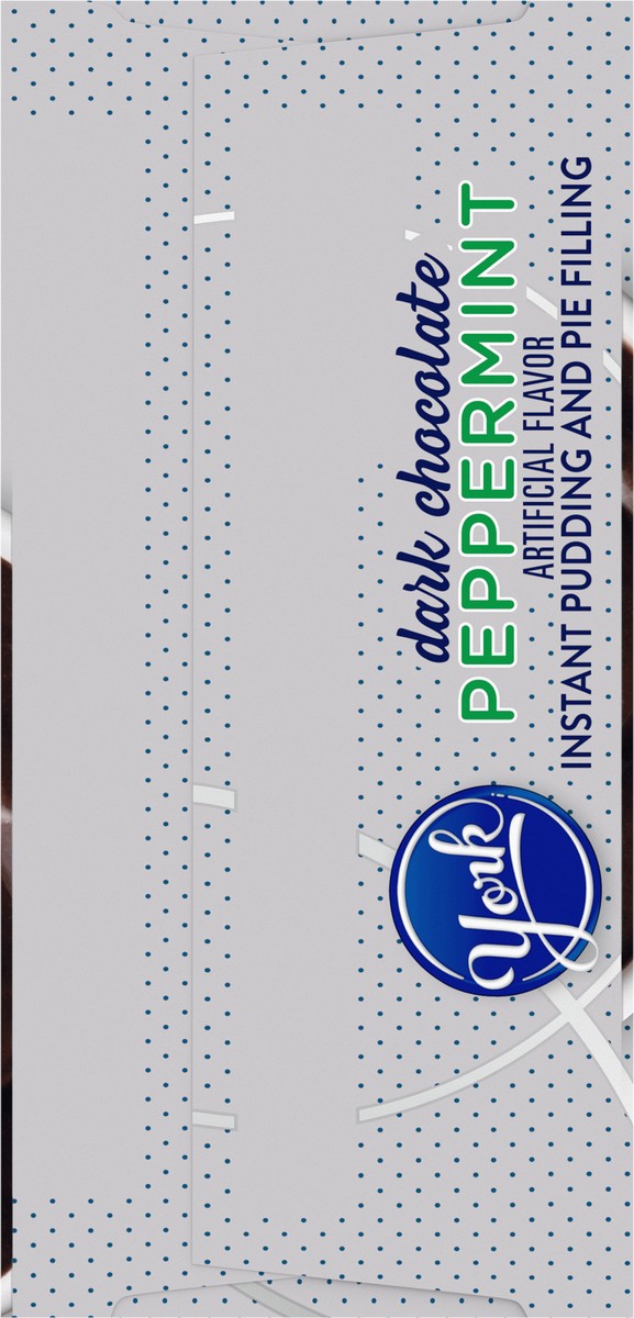 slide 5 of 9, York Dark Chocolate Peppermint Instant Pudding & Pie Filling Mix, 3.95 oz Box, 3.95 oz