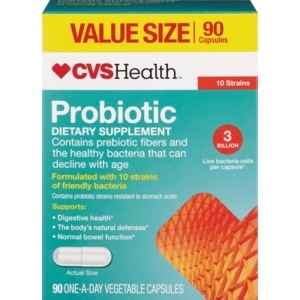 slide 1 of 1, CVS Health Adult Probiotic Capsules Value Size, 90 ct