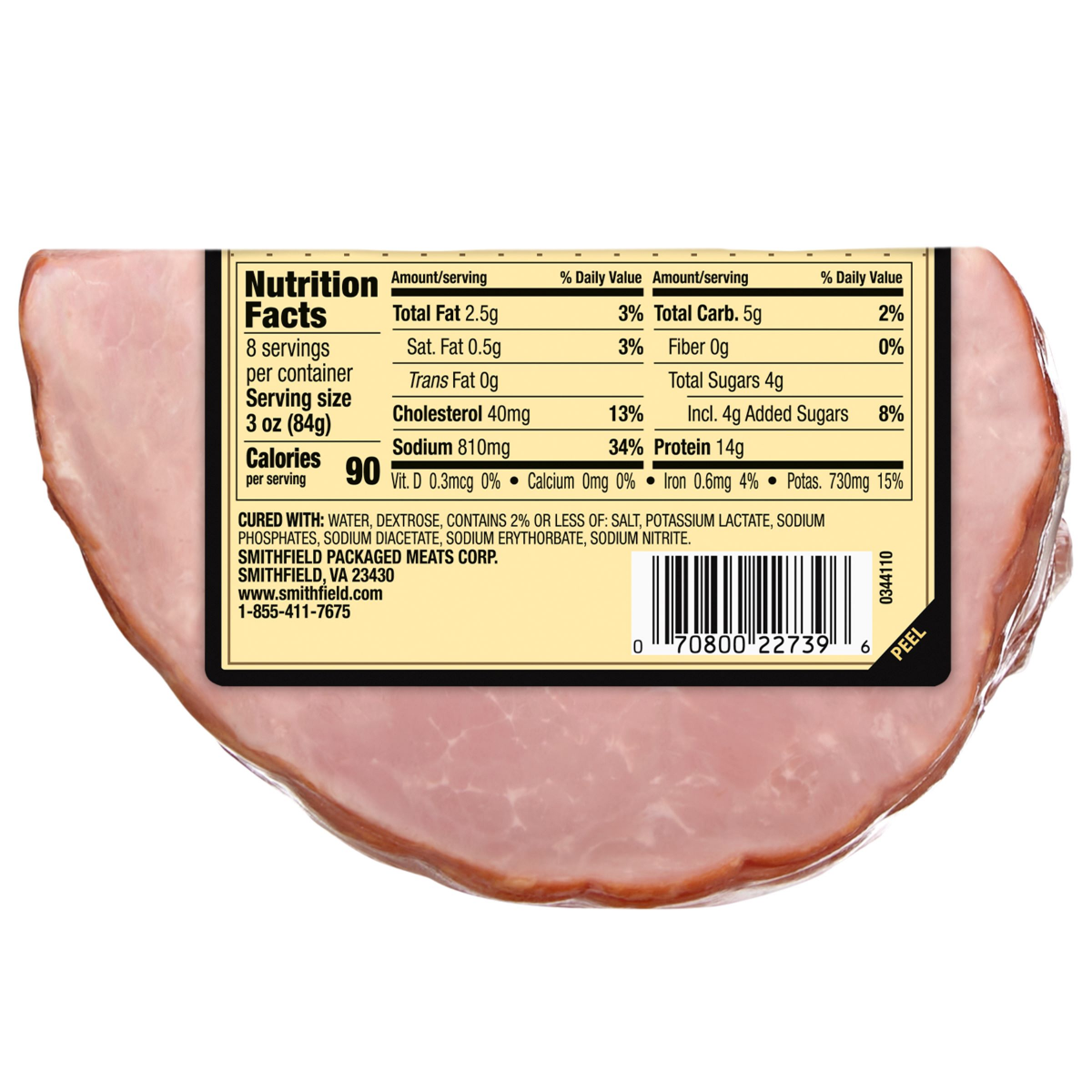 slide 3 of 3, Smithfield Anytime Favorites Sliced Hickory Boneless Ham, 1.5lbs, 1.5 lb