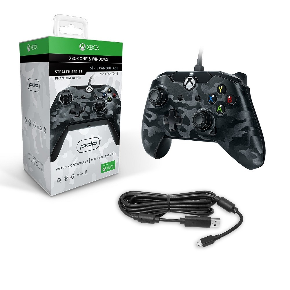 slide 4 of 5, PDP Stealth Series Wired Controller for Xbox One - Phantom Black, 1 ct