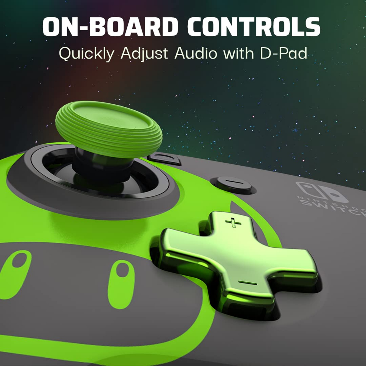 slide 5 of 8, Rematch Glow Wired Controller: 1-Up Mushroom - Nintendo Switch, & OLED Model, 1 ct