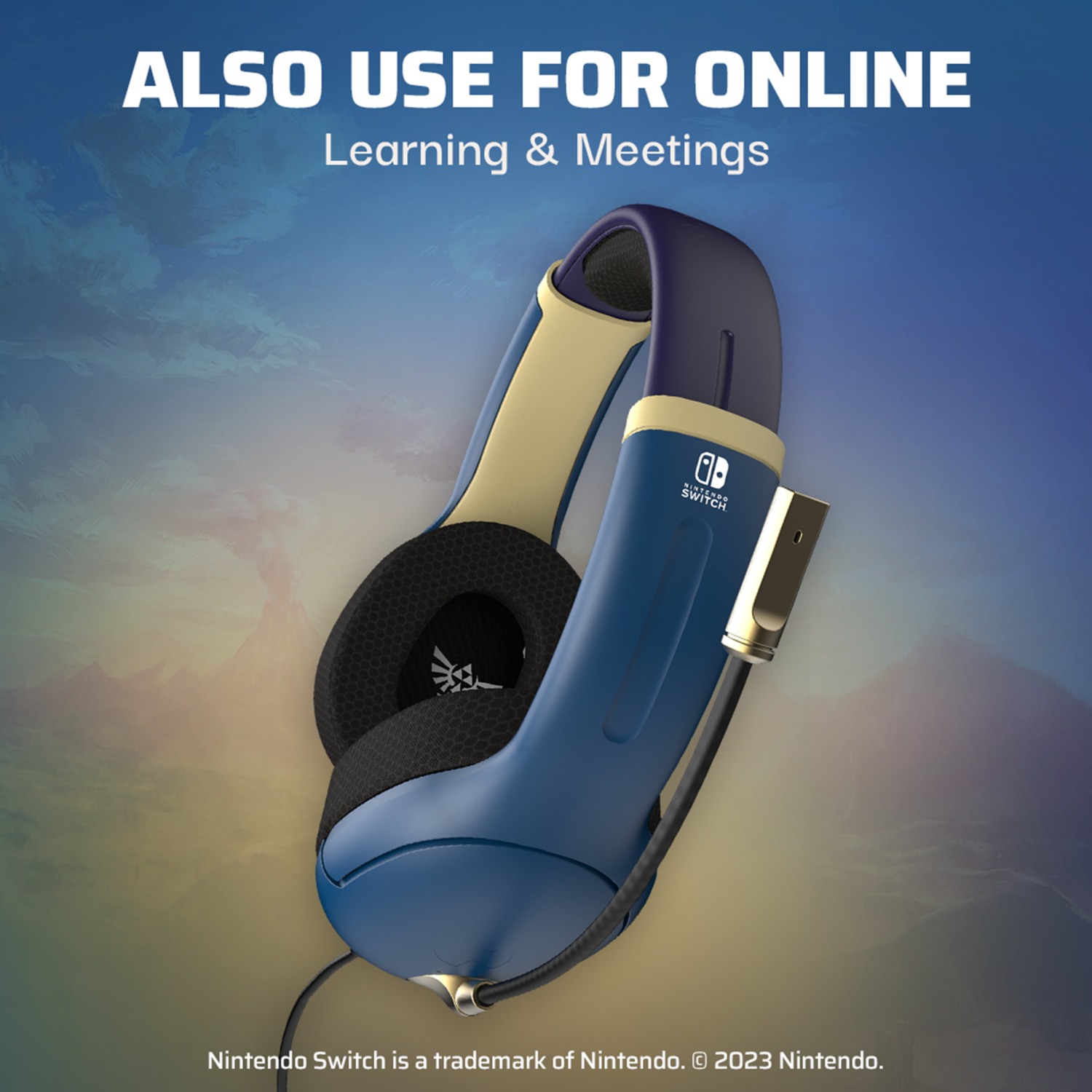 slide 3 of 7, PDP AIRLITE Wired Headset: Brave Blue For Nintendo Switch, Nintendo Switch - OLED Model, & Nintendo Switch Lite, 1 ct