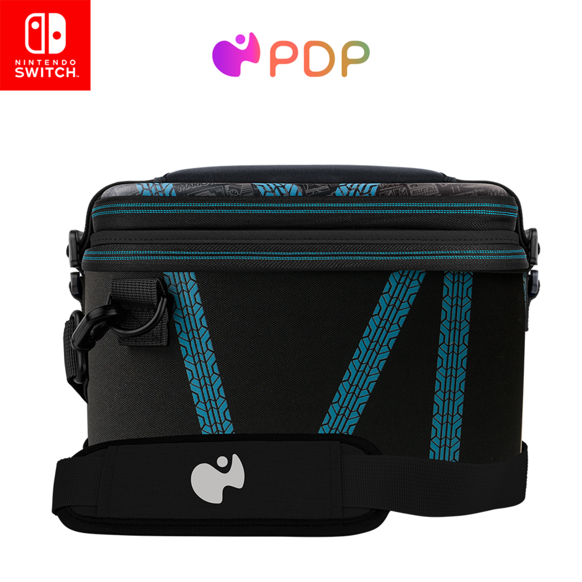 slide 1 of 29, PDP Overnight Case GLOW: Kart Drift For Nintendo Switch, Nintendo Switch Lite, Nintendo Switch - OLED Model, 1 ct