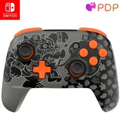 PDP REMATCH GLOW Wireless Controller: Blackout Bowser - Nintendo Switch, Nintendo Switch Lite, and Nintendo Switch - OLED Model