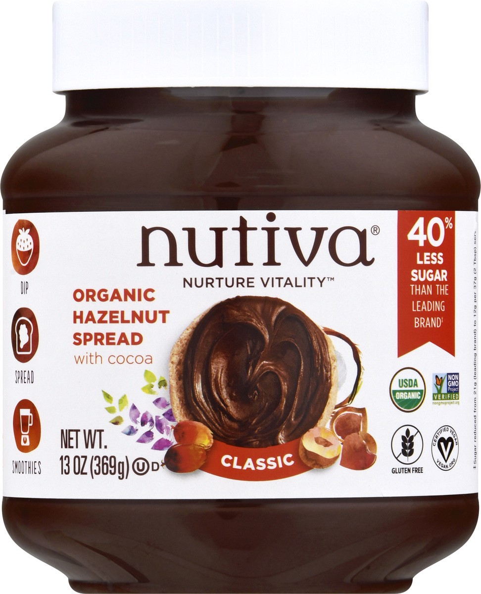 slide 6 of 9, Nutiva Organic Classic Hazelnut Spread 13 oz, 13 oz