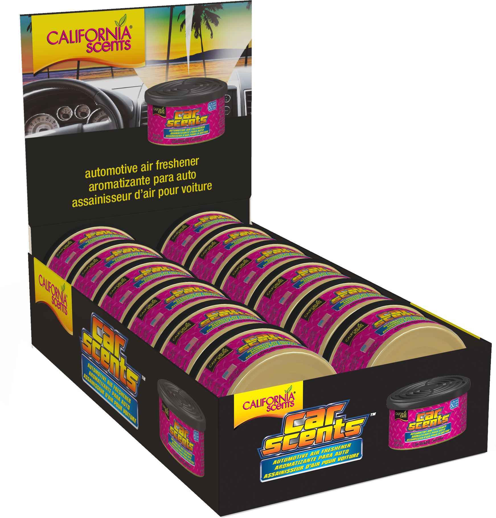 slide 1 of 3, California Scents Can/Hidden Air Freshener (Coronado Cherry Scent, 1 Pack), 1.50 fl oz