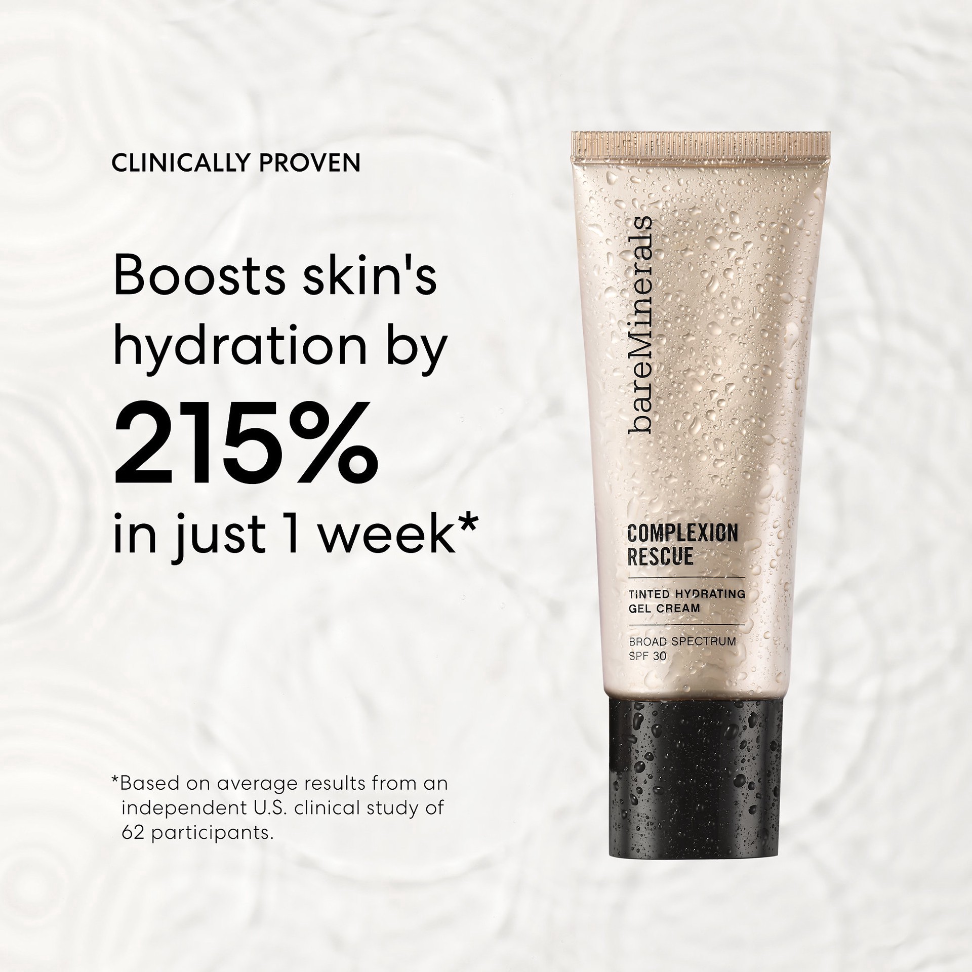 slide 7 of 9, bareMinerals Gel Cream Hydrating Tinted Vanilla 02 Broad Spectrum Spf 30, 1.18 oz