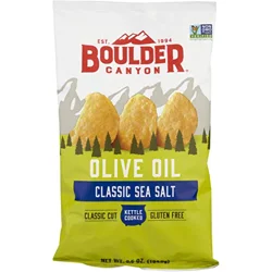 Boulder Canyon Olive Oil Classic Cut Classic Sea Salt Potato Chips 6.5 oz