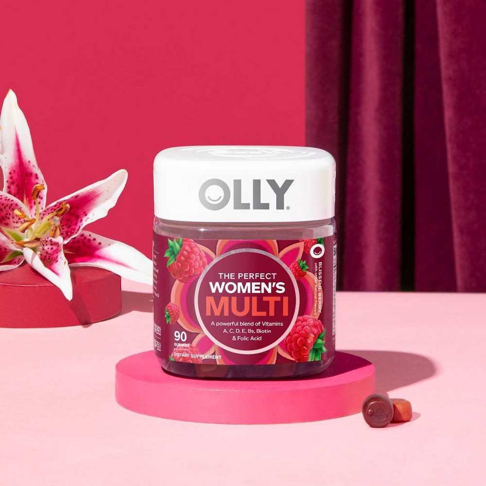 slide 2 of 5, Olly Women's Multivitamin Gummies Berry, 90 ct