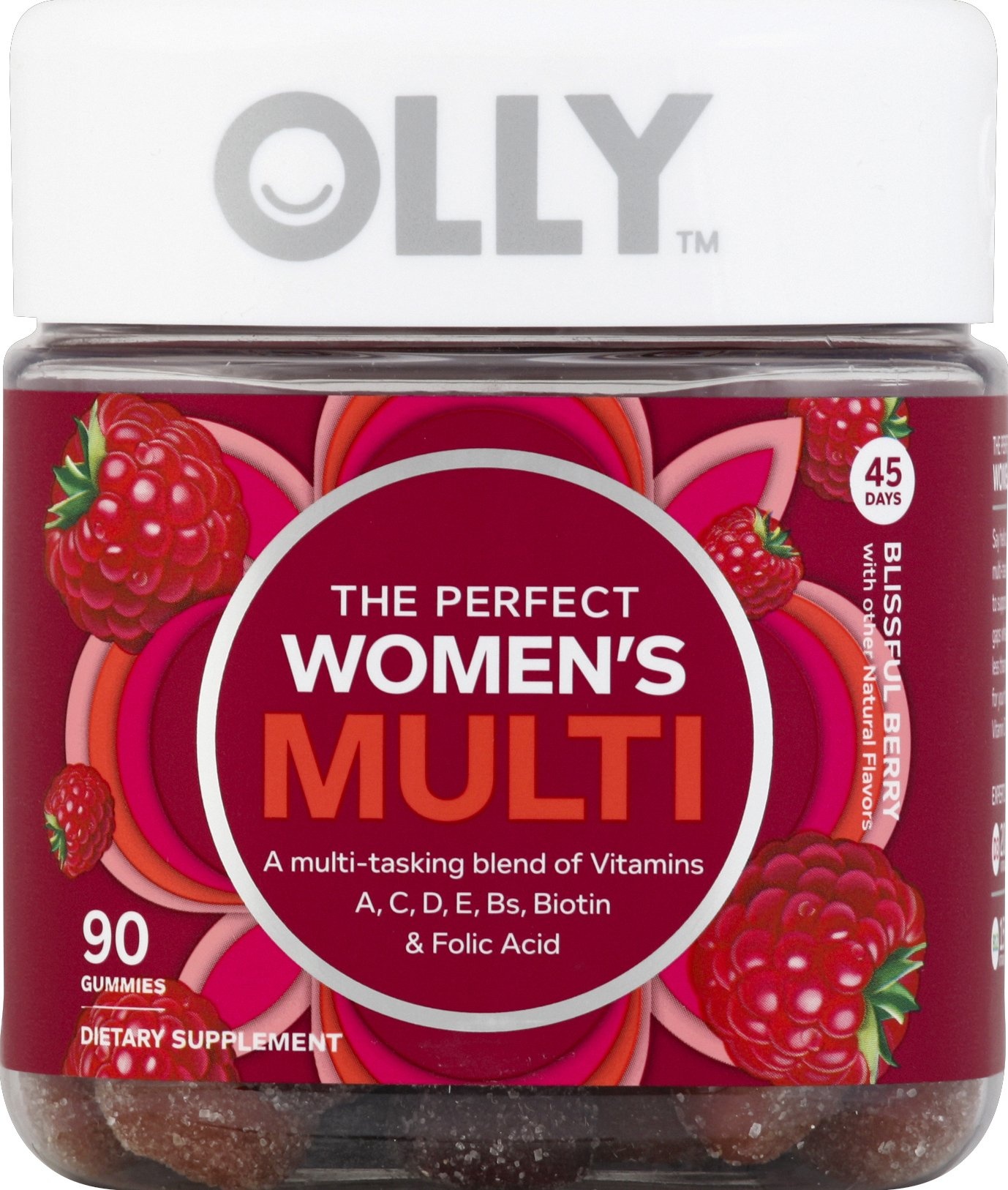 slide 1 of 5, Olly Women's Multivitamin Gummies Berry, 90 ct