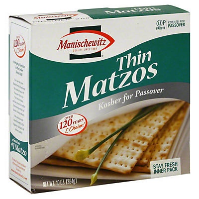 slide 1 of 1, Manischewitz Unsalted Thin Matzos, 10 oz