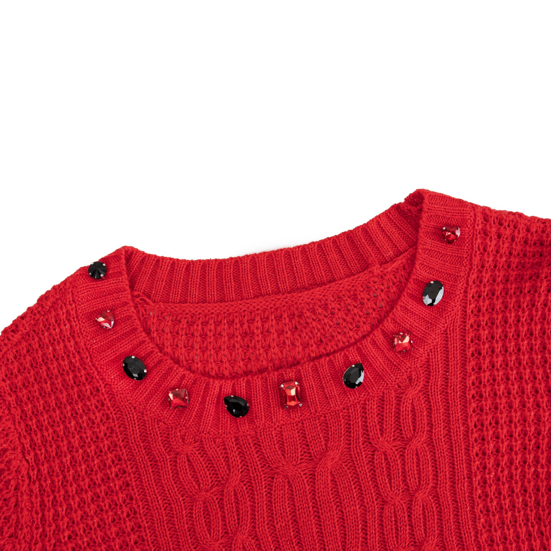 slide 5 of 7, Cousindiy Silver Siam Glass Sew-On Rhinestones, 40ct., 40 ct