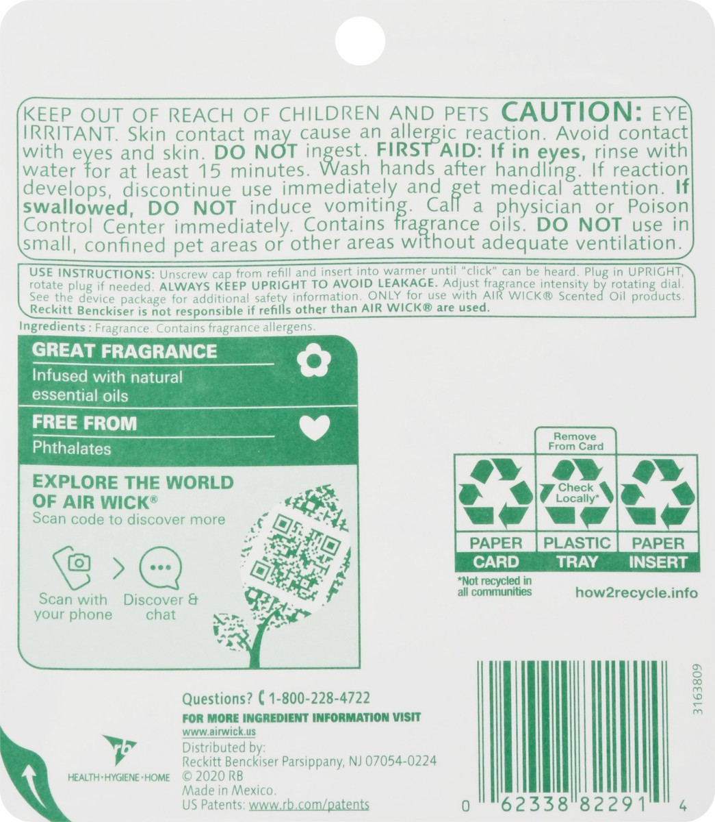 slide 9 of 9, Air Wick Essential Oils Fresh Linen Scented Oil Refills 2 ea, 2 ct