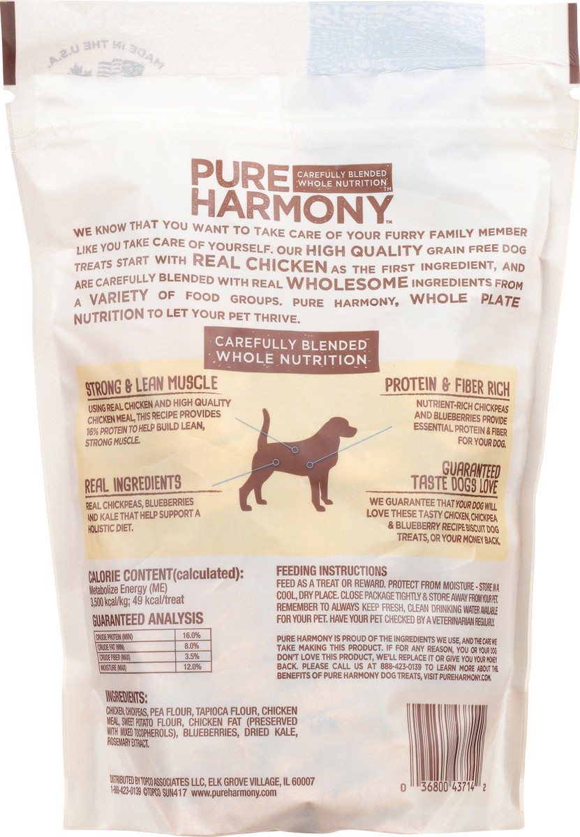 slide 5 of 15, Pure Harmony Super Premium Chicken, Chickpea & Blueberry Recipe Dog Treats 12 oz, 12 oz