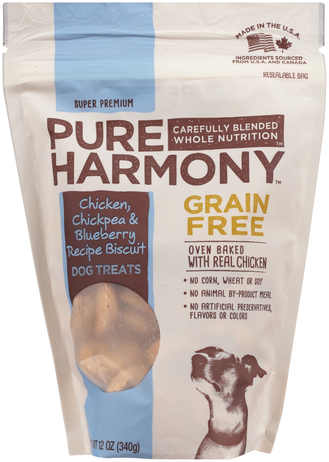 Topco Pure Harmony Grain Free Chicken, Chickpea & Blueberry Dog Biscuit