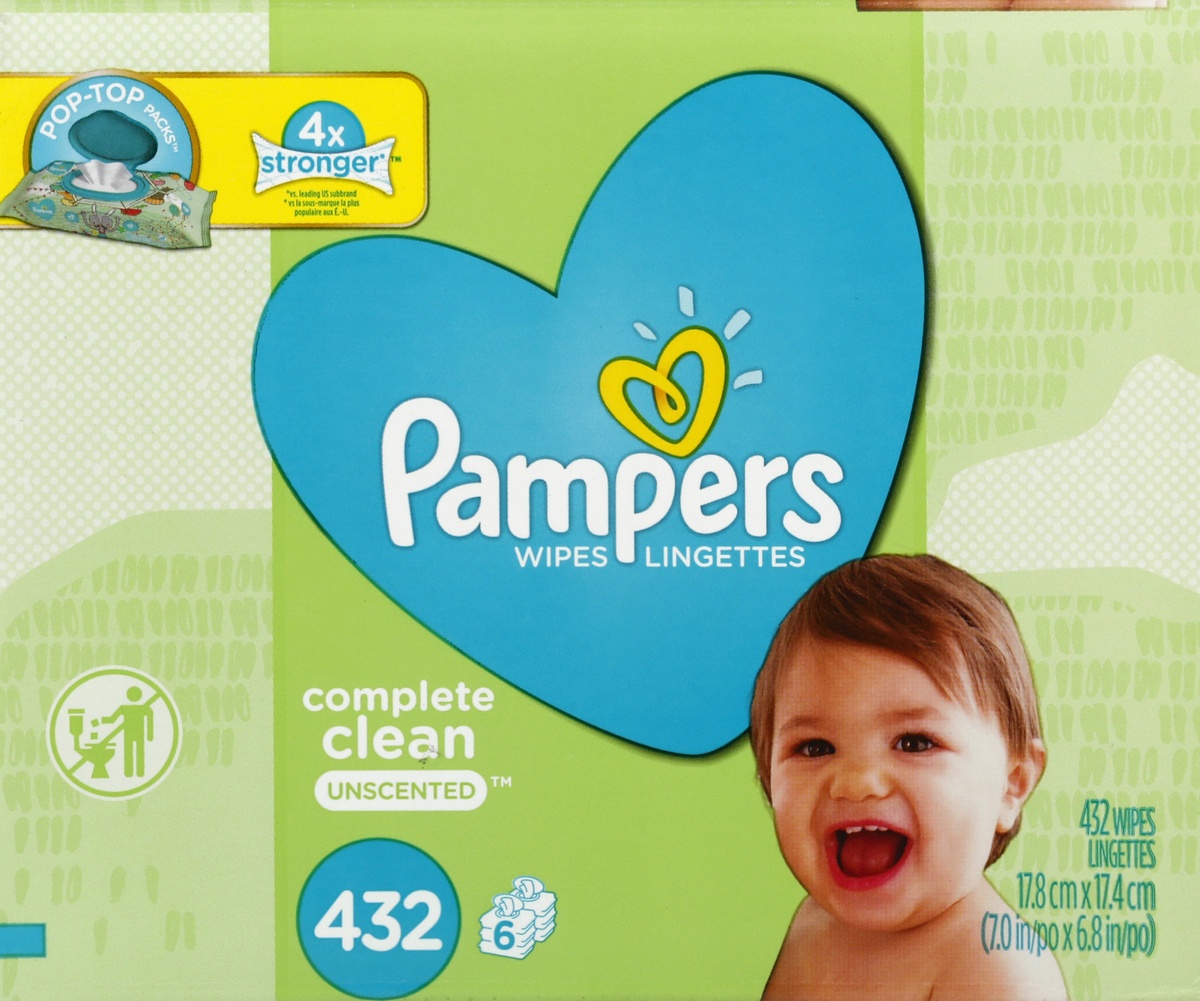 slide 5 of 7, Pampers Wipes , 432 ct